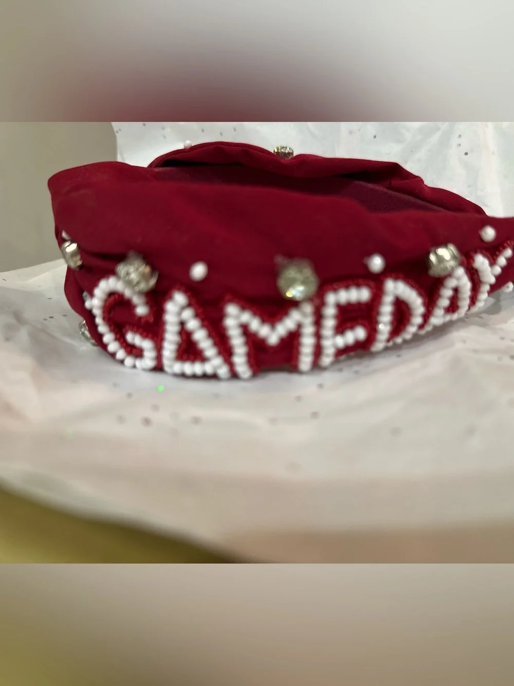 Source Unknown Red Beaded 